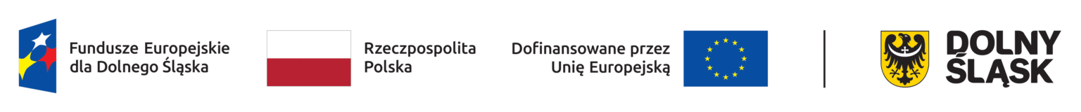 Cztery logotypy przedstawione w poziomym układzie.